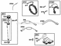 Oil Fill Elect Diagram and Parts List for 28C702-0015-01  Briggs and Stratton Engine